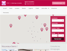 Tablet Screenshot of creteil-immobilier.fr
